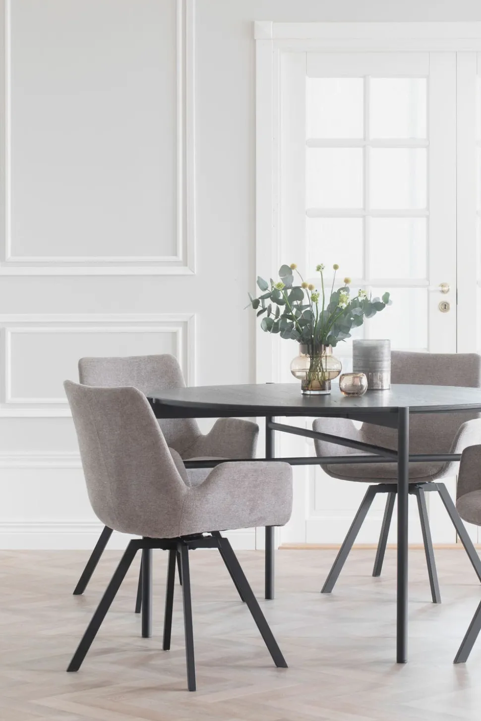 Norwell Karmstol m Snurr | Beige