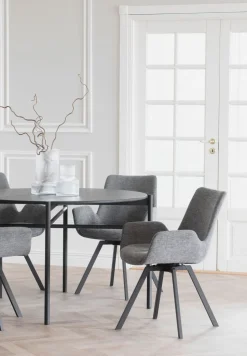 Norwell Karmstol m Snurr | Grå