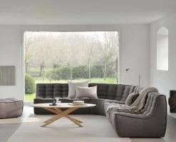 N701 Soffa Hörn | Läder Chestnut