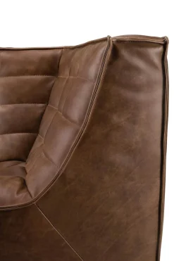 N701 Soffa Hörn | Läder Chestnut