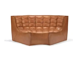 N701 Soffa 90° Runt Hörn | Läder Old Saddle