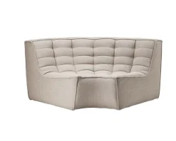 N701 Soffa 90° Runt Hörn | Tyg Beige