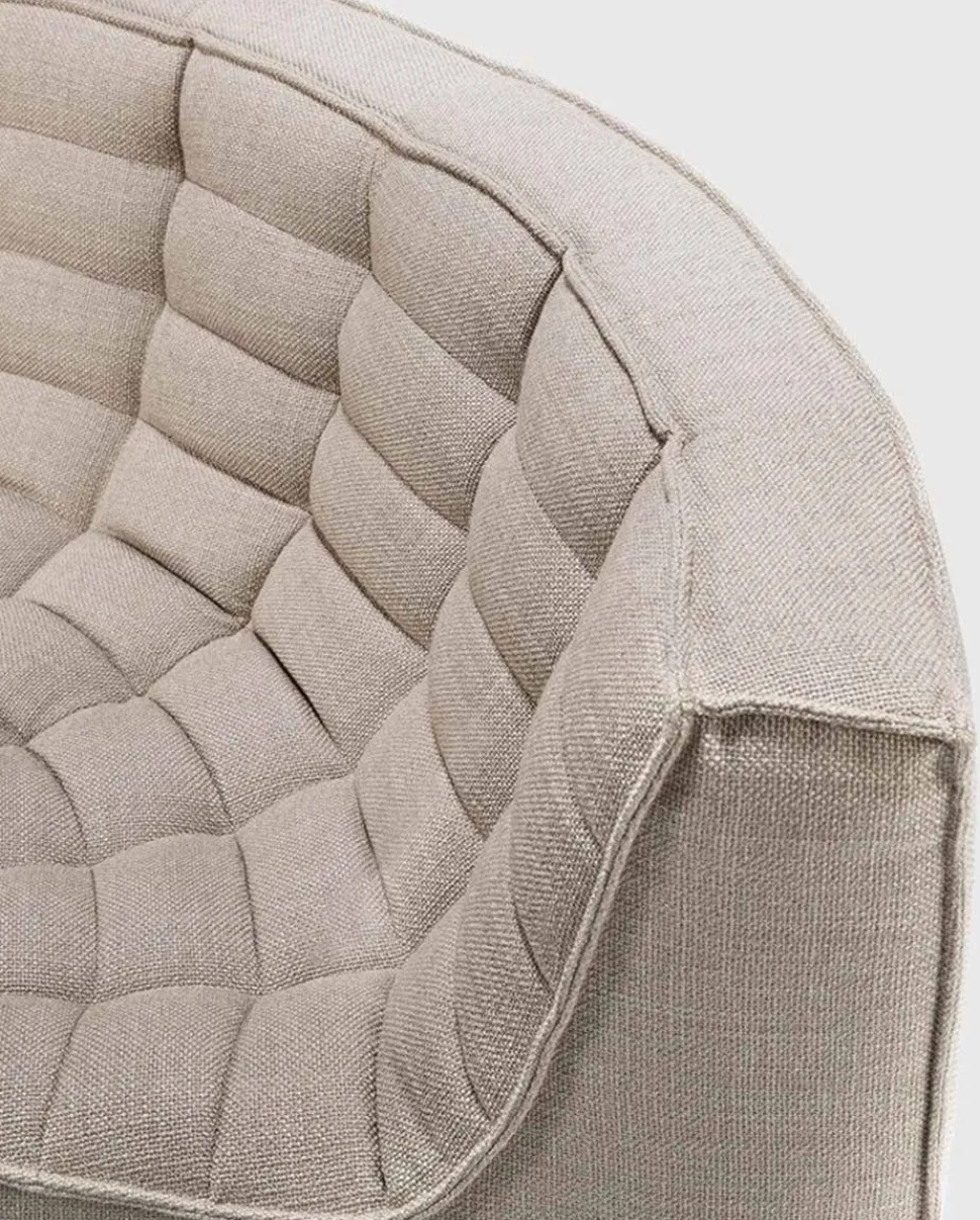 N701 Soffa 90° Runt Hörn | Tyg Beige