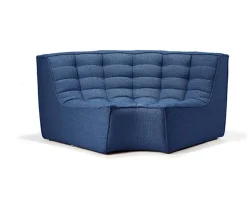 N701 Soffa 90° Runt Hörn | Tyg Blue
