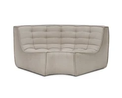 N701 Soffa 90° Runt Hörn | Tyg ECO Ecru