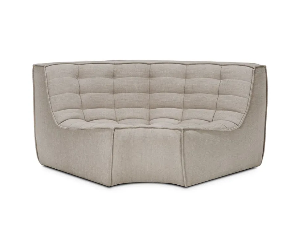 N701 Soffa 90° Runt Hörn | Tyg ECO Ecru