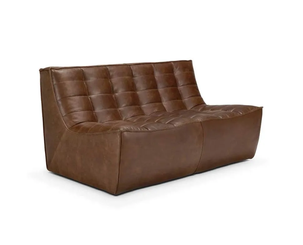 N701 Soffa 2-sits | Läder Chestnut