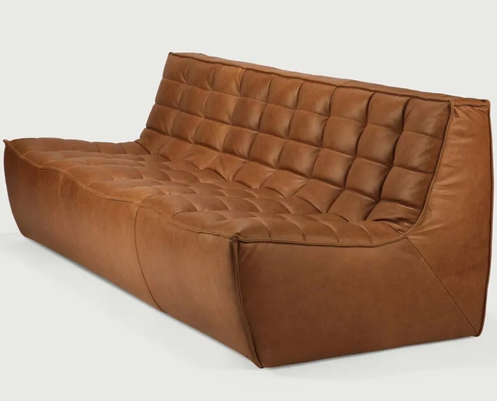 N701 Soffa 3-sits | Läder Old Saddle