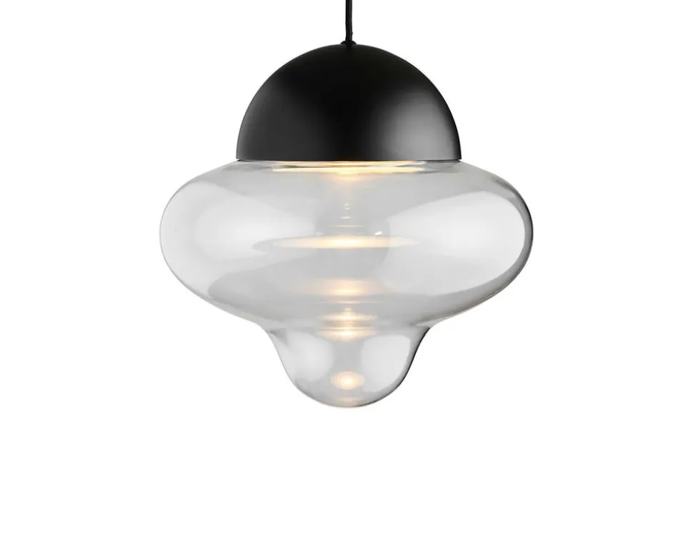 Nutty Taklampa XL | Clear/ Black