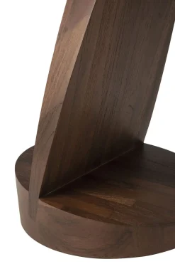 Oblic Sidobord | Brunbetsad Teak