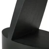 Oblic Sidobord | Svartbetsad Teak