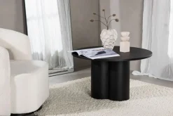 Olivia Soffbord Ø80 | Svart