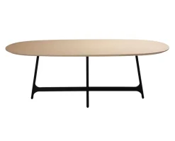Ooid Matbord Ovalt | Vitpigmenterad Ek