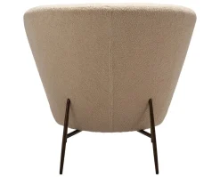 Orbit Loungestol | Frosted Almond | Antik mässing