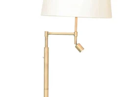 Orlando Golvlampa | Vit / Krom