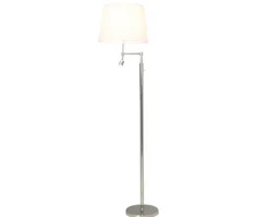Orlando Golvlampa | Vit / Krom