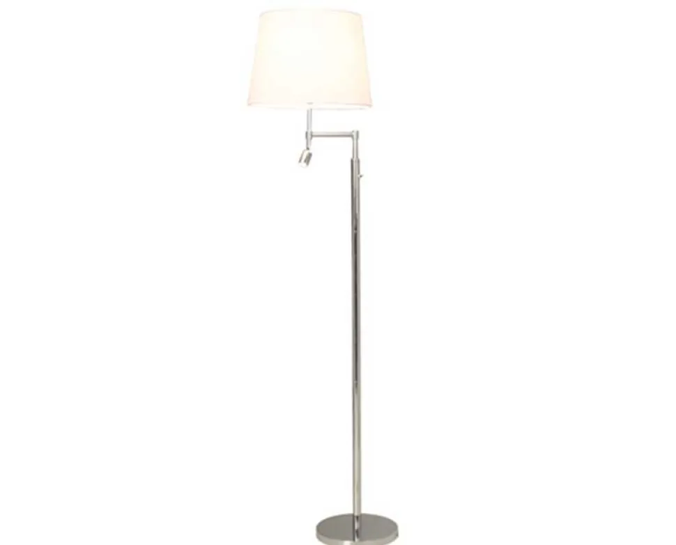 Orlando Golvlampa | Vit / Krom