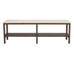 Orwel Avlastningsbord H45 | Brunlackad Ek