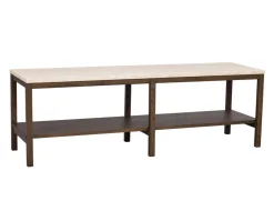 Orwel Avlastningsbord H45 | Brunlackad Ek