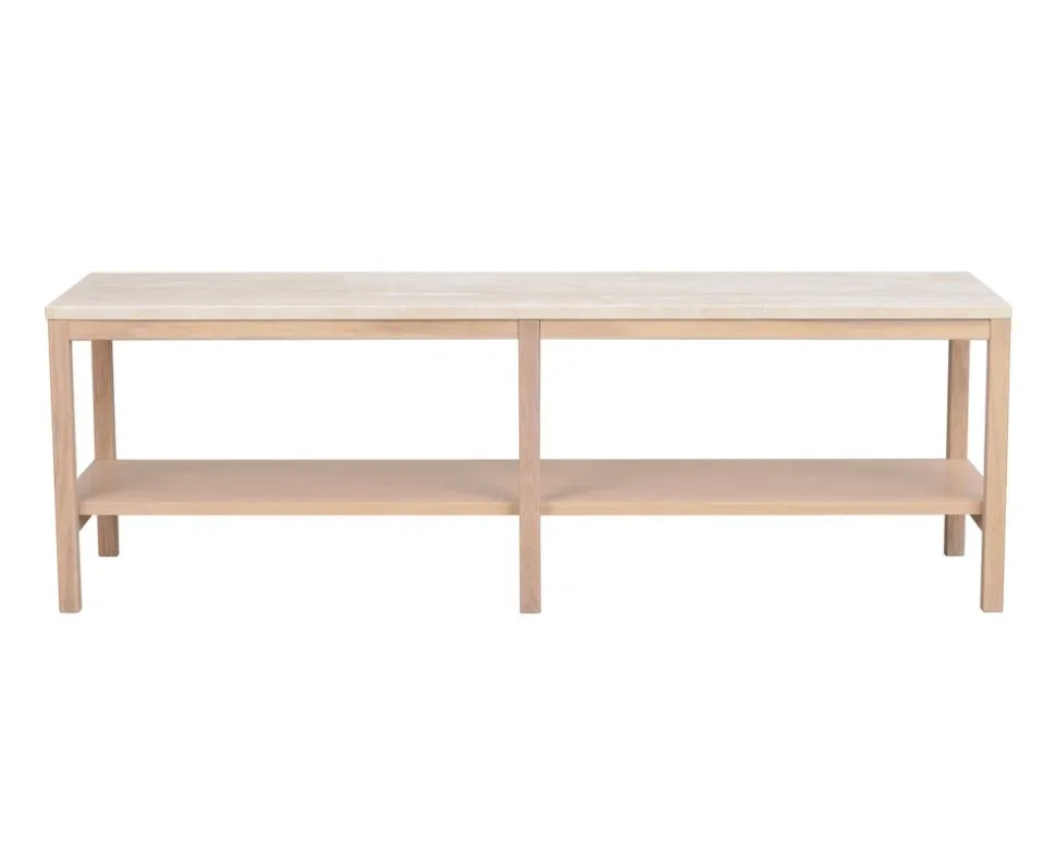 Orwel Avlastningsbord H45 | Vitpigmenterad Ek