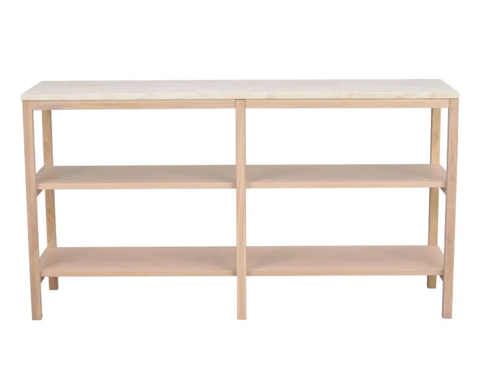 Orwel Avlastningsbord H75 | Vitpigmenterad Ek