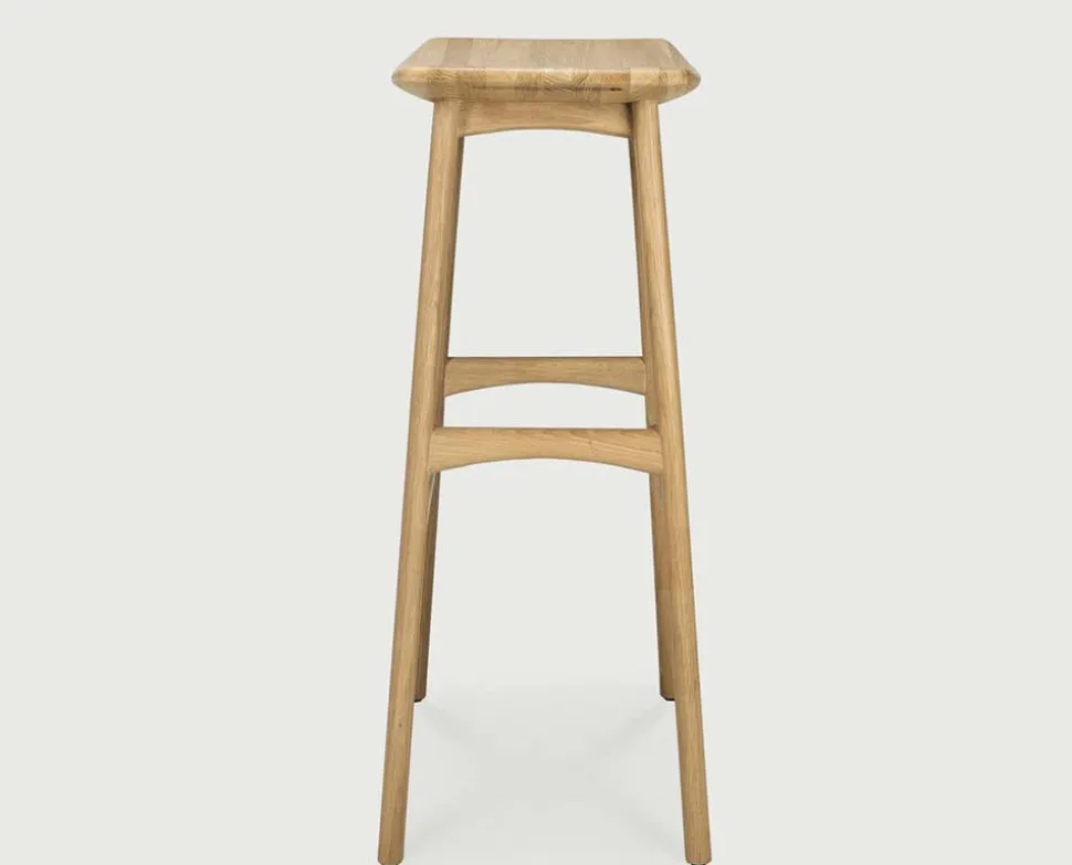 Osso Barpall Hög | Lackad Ek