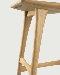 Osso Barpall Hög | Lackad Ek