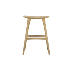 Osso Barpall Hög | Lackad Ek