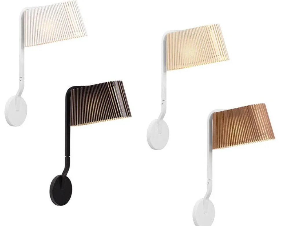 Owalo 7030 vägglampa Björk