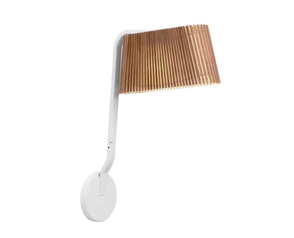 Owalo 7030 vägglampa Valnöt