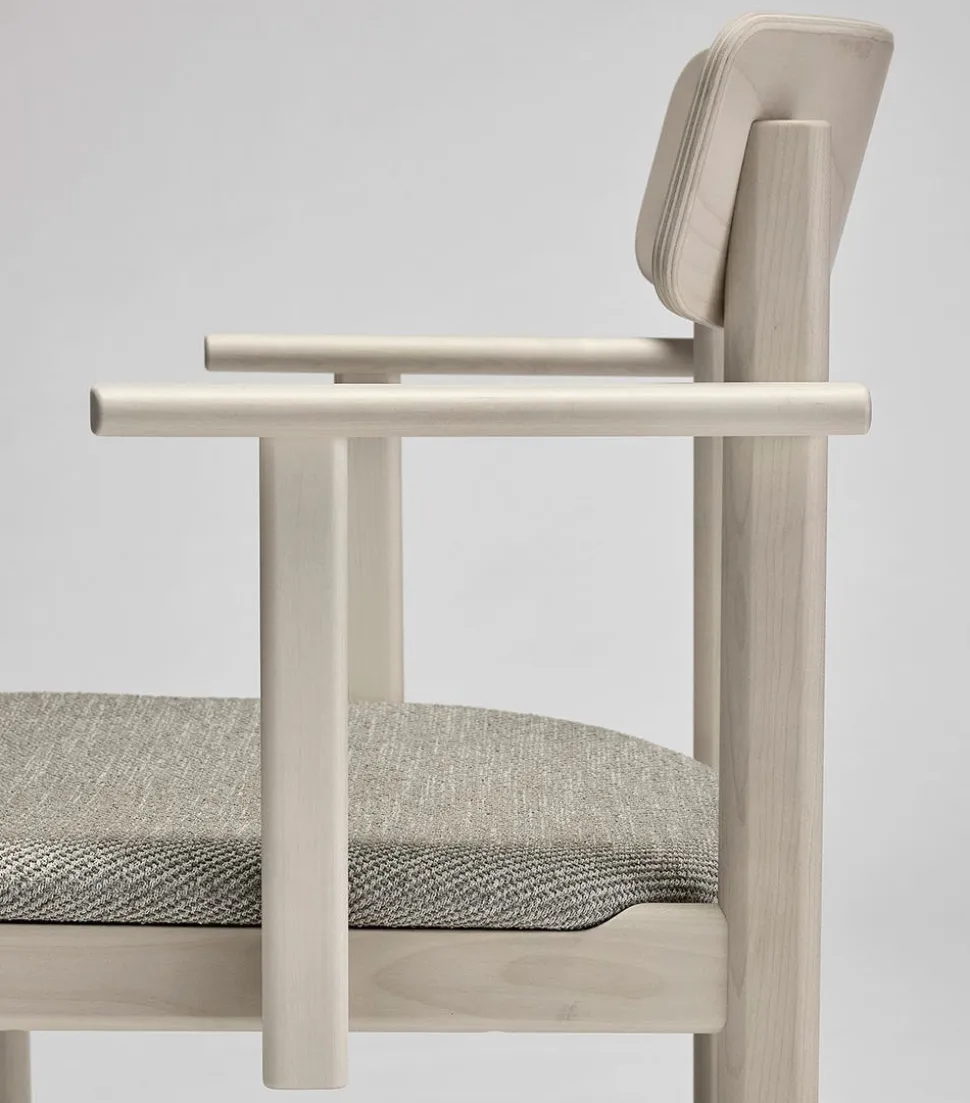 Pal Karmstol | Ljus Mattlackad Björk, Driftwood