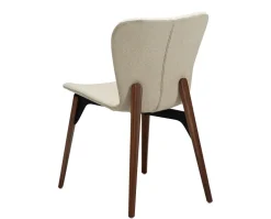 Paragon Stol | Frosted Almond Bouclé | Valnöt