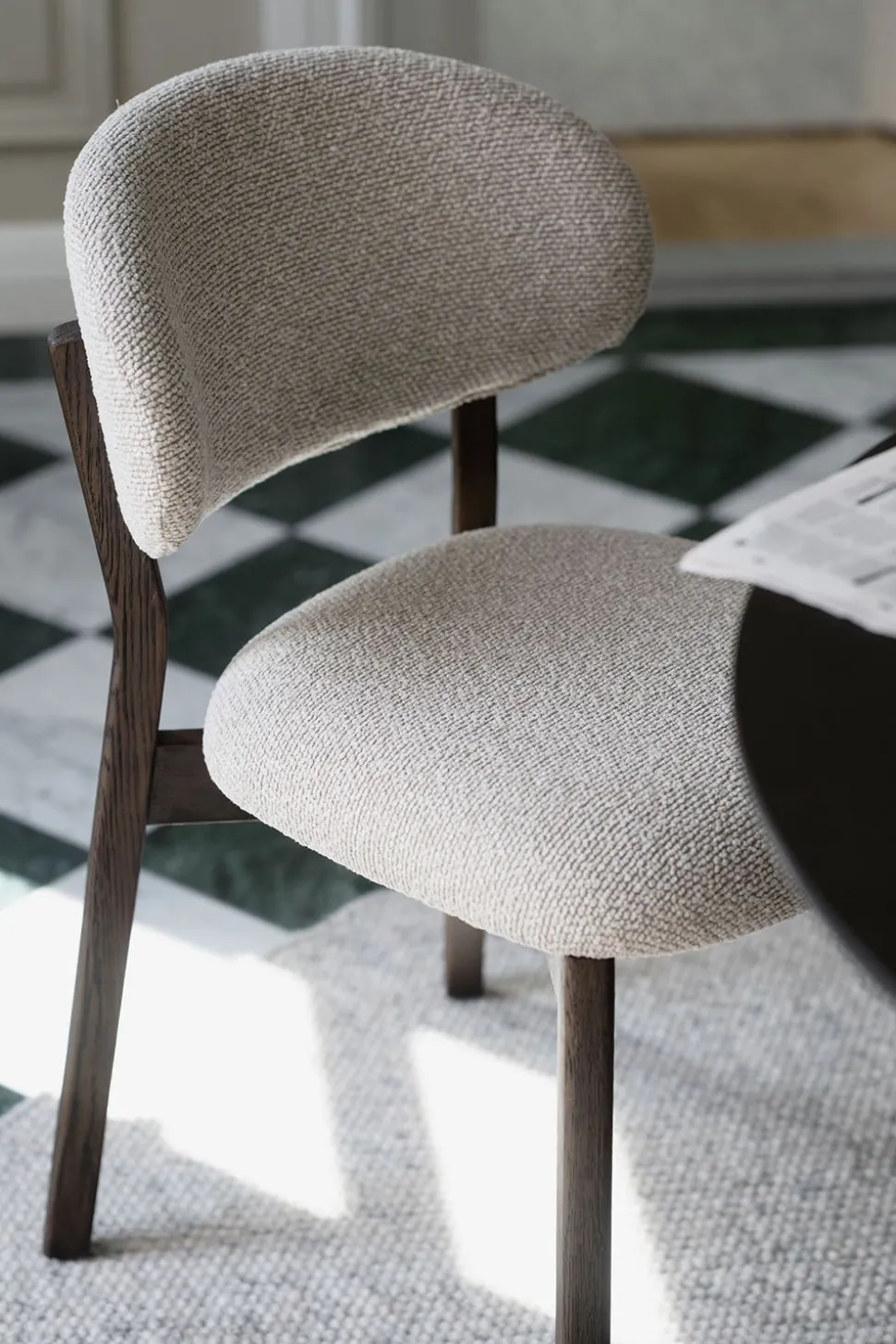 Patterson Stol | Beige/Brun Ek