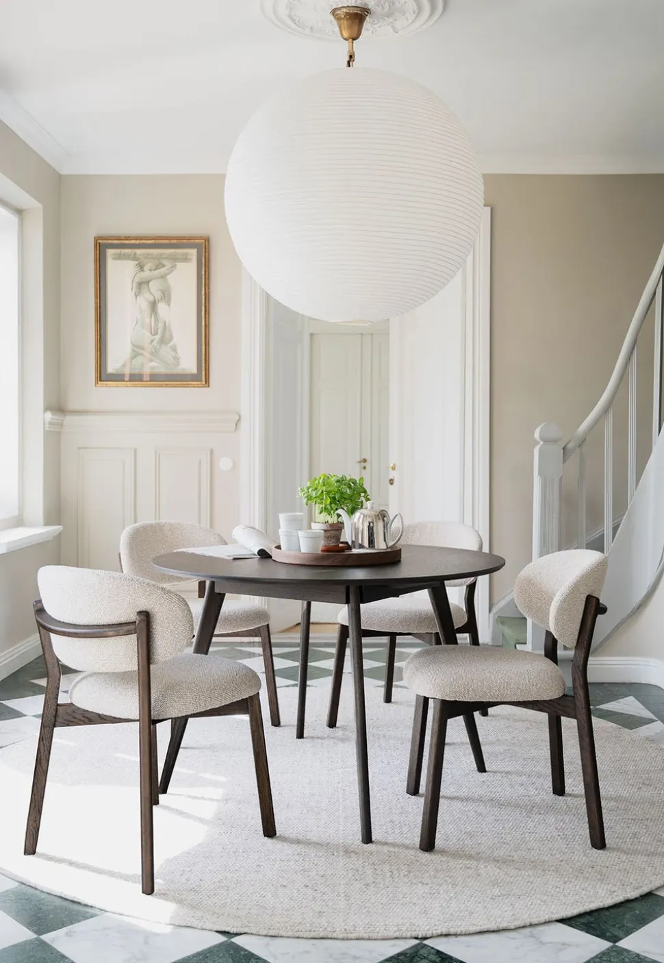 Patterson Stol | Beige/Brun Ek