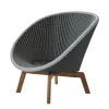Peacock Loungefåtölj Teak | Grey/Light Grey