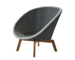 Peacock Loungefåtölj Teak | Grey/Light Grey