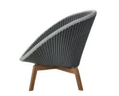 Peacock Loungefåtölj Teak | Grey/Light Grey