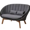 Peacock 2-sits Soffa | Dark Grey