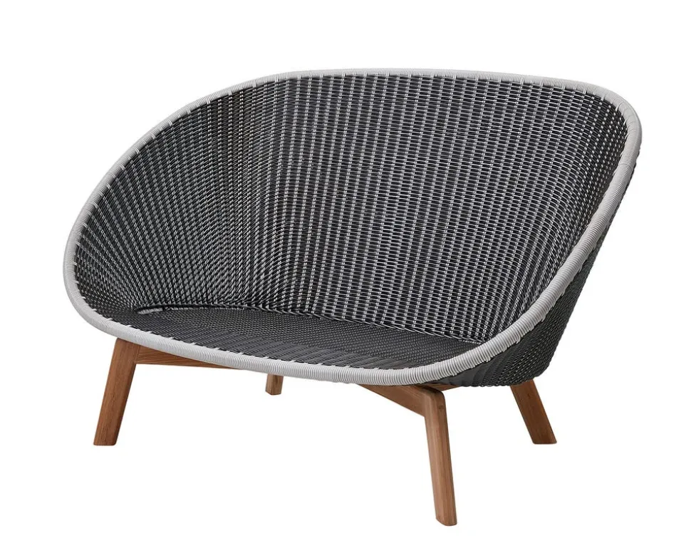 Peacock 2-sits Soffa | Grey/ Light Grey