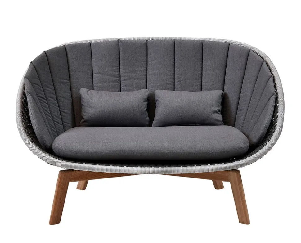 Peacock 2-sits Soffa | Grey/ Light Grey