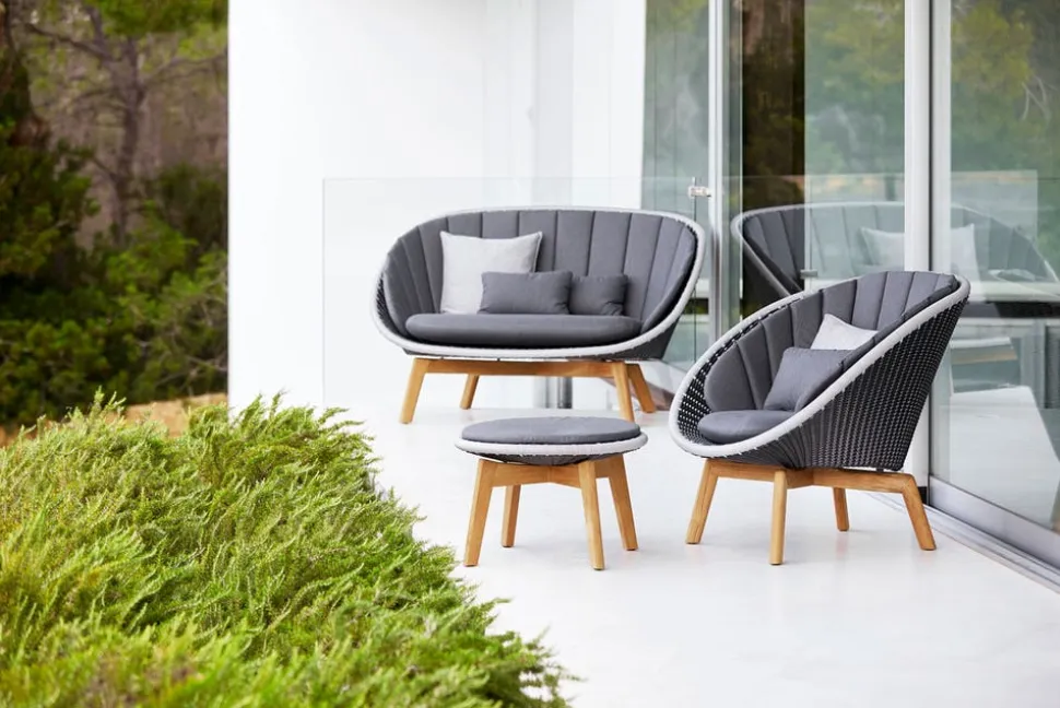 Peacock 2-sits Soffa | Grey/ Light Grey