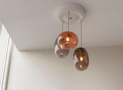 Pebble Taklampa Knubbig | Varmgrå
