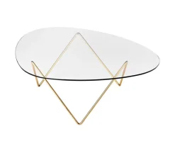 Pedrera Coffee Table Brass Semi Matt