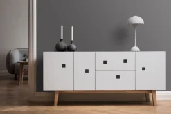 Peep M2 Mediamöbel | Vit/Retro Ek