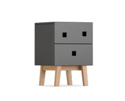 Peep S1 Sängbord | Grå/Retro Ek
