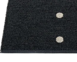 Peg gångmatta Black | Linen 70x140