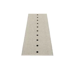 Peg gångmatta Black | Linen 70x140