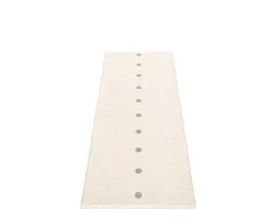 Peg gångmatta Dark Linen | Vanilla 70x140