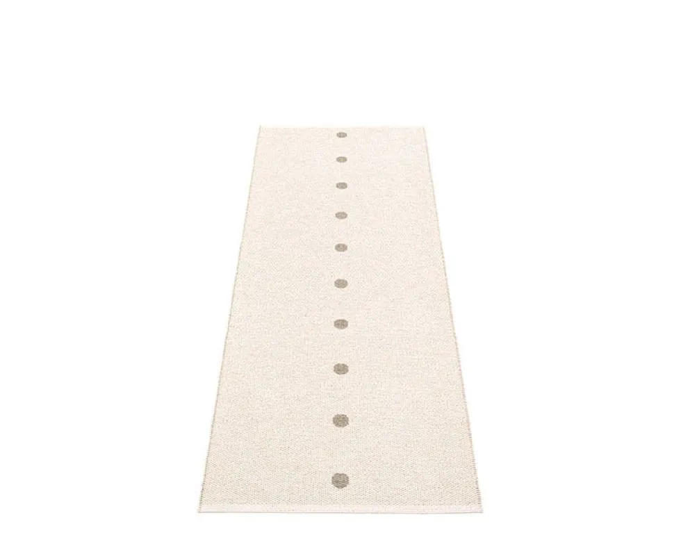 Peg gångmatta Dark Linen | Vanilla 70x140