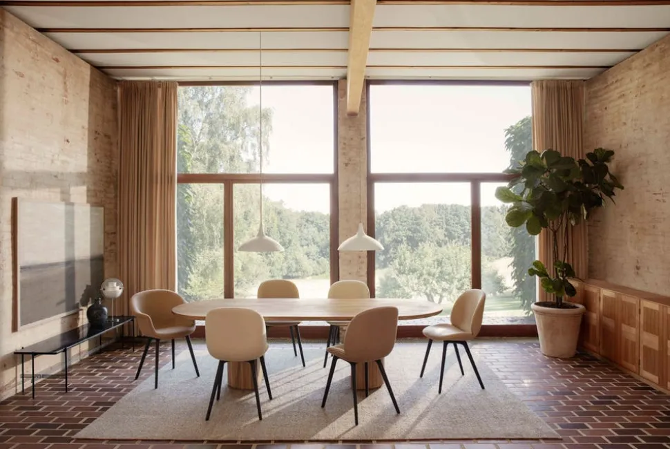 1965 Pendel | Mässing, Vit